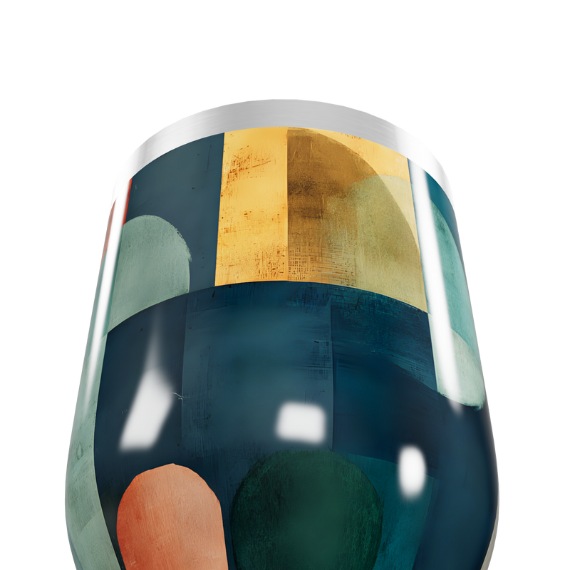 Copo Térmico Slim - Estampado Geométrico Colorido