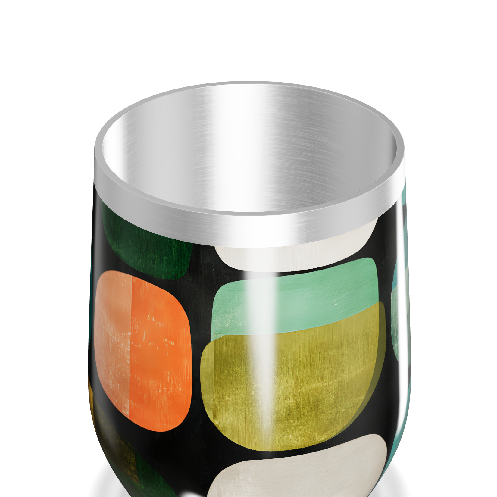 Copo Térmico Slim - Colorido com Estampa Geométrica