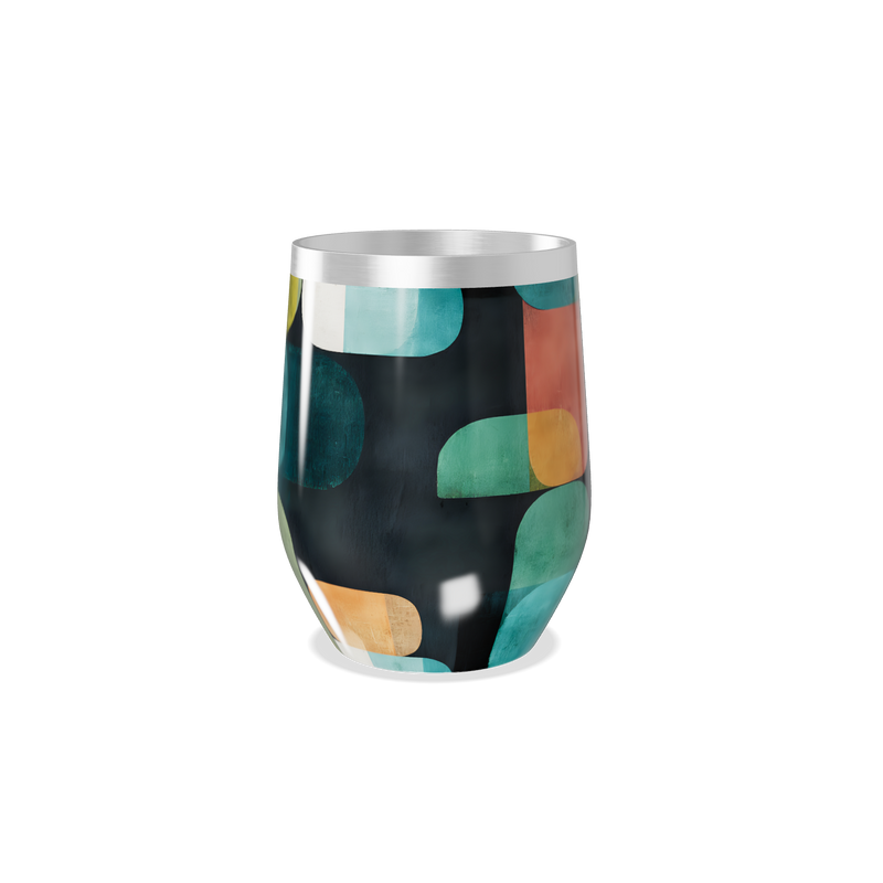 Copo Térmico Slim - Estampado Multicor Aço