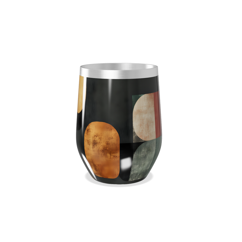 Copo Térmico Slim - Design Geométrico Colorido