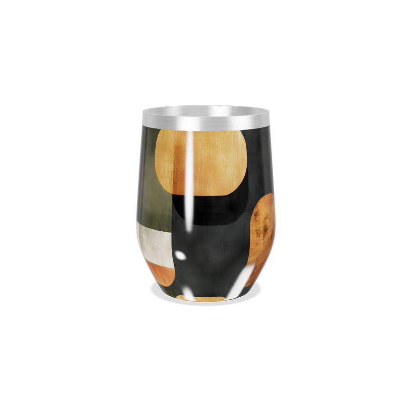 Copo Térmico Slim - Design Geométrico Colorido