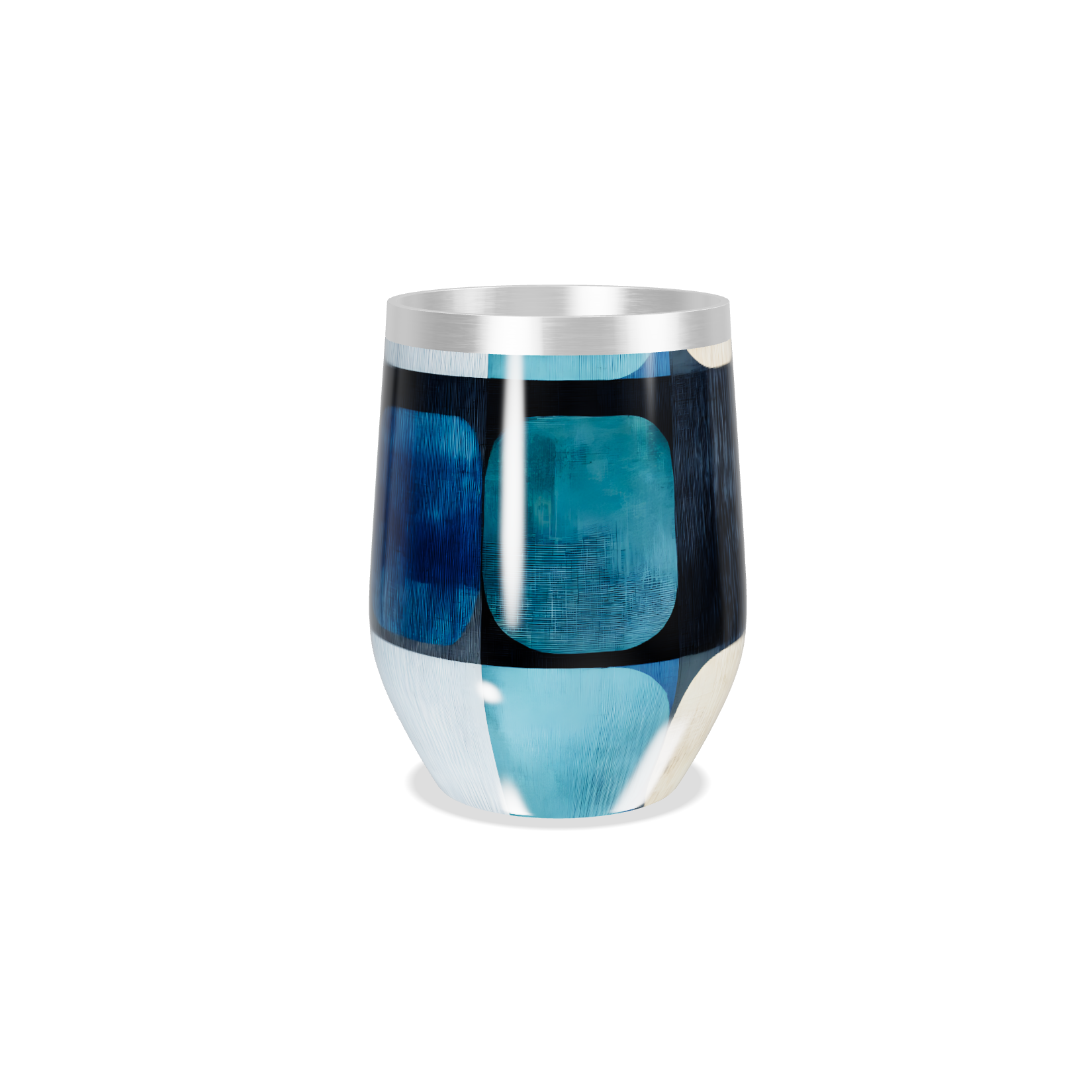 Copo Térmico Slim - Estampado Azul Aço