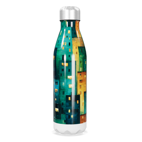 Garrafa Inox - Estampa Colorida Urbana