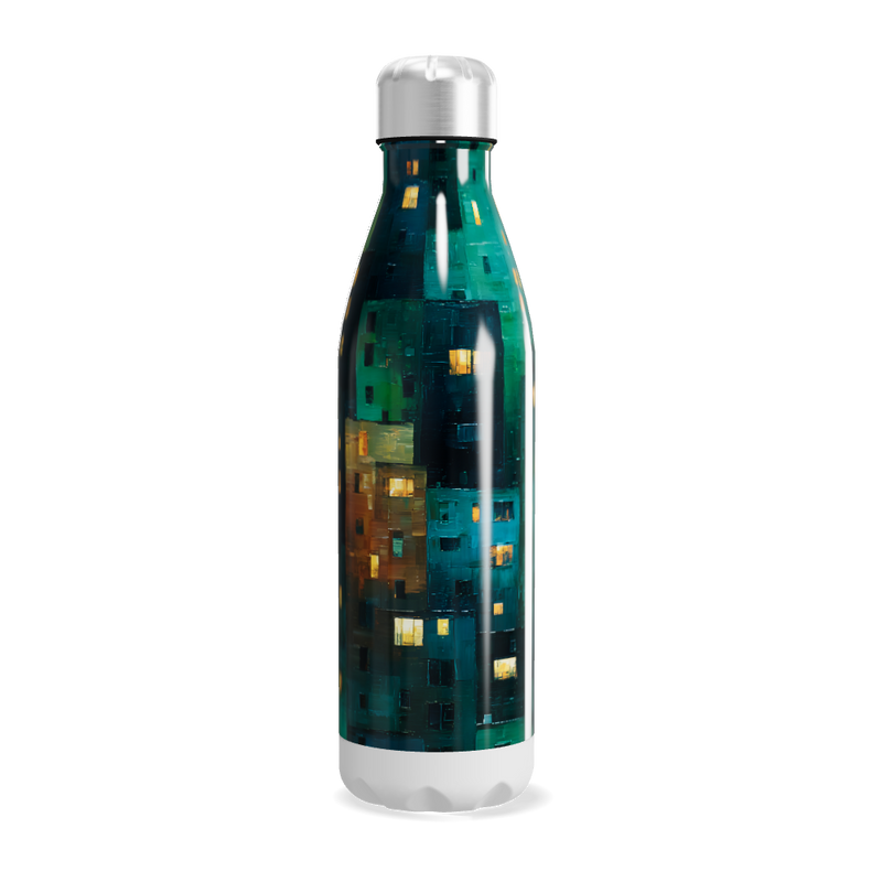 Garrafa Inox - Estampa Colorida Urbana