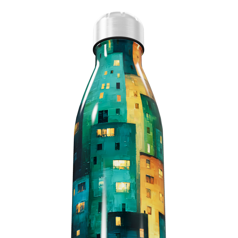 Garrafa Inox - Estampa Colorida Urbana