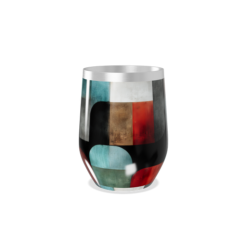 Copo Térmico Slim - Colorido Geométrico Inox