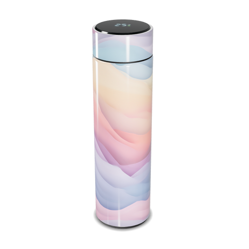 Garrafa Térmica Touch - Degradê Pastel Inox