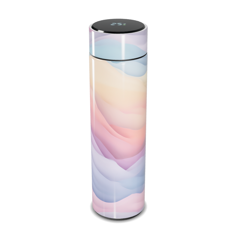 Garrafa Térmica Touch - Degradê Pastel Inox