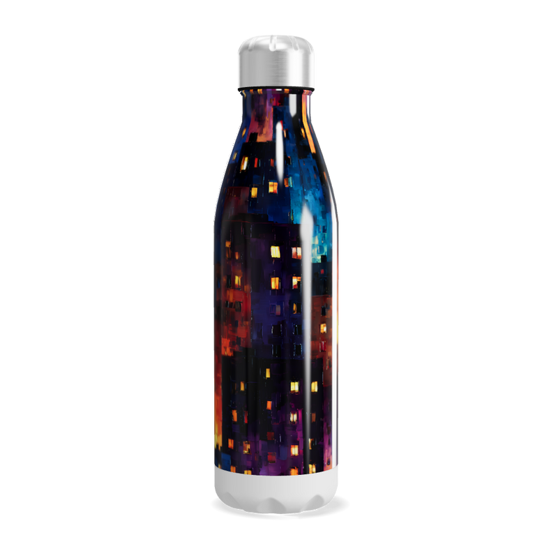 Garrafa Inox - Estampa Colorida Pixelada