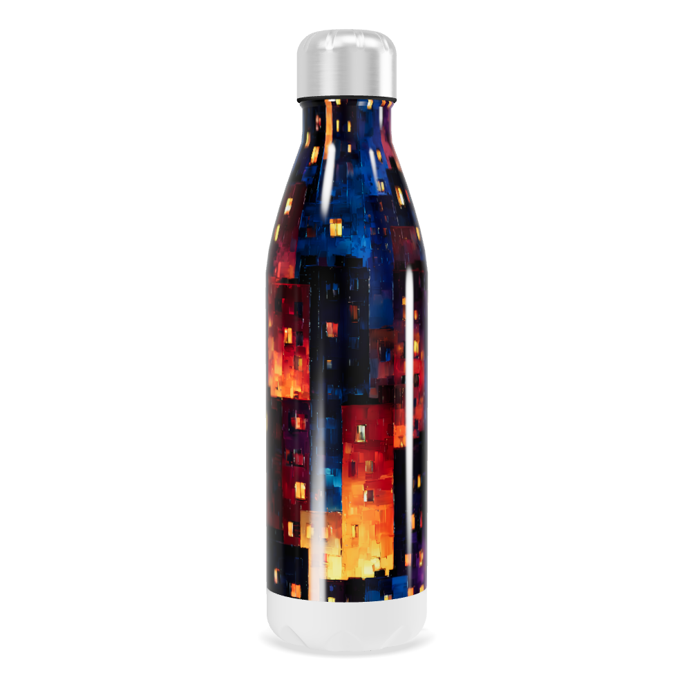 Garrafa Inox - Estampa Colorida Pixelada