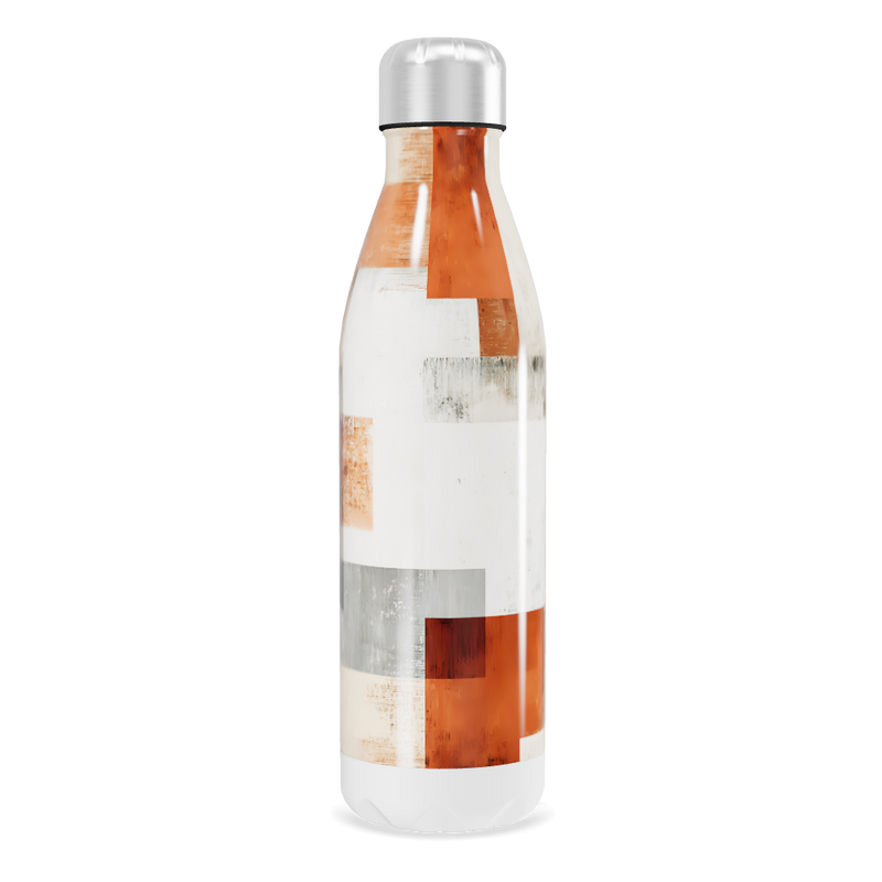 Garrafa Inox - Estampa Geométrica Colorida