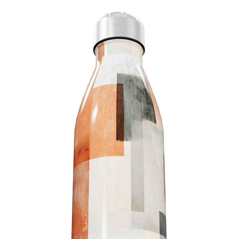 Garrafa Inox - Estampa Geométrica Colorida