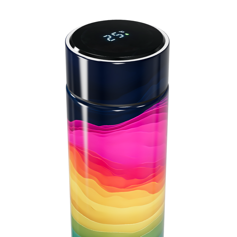 Garrafa Térmica Touch - Colorida com Display Digital