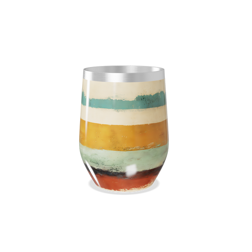 Copo Térmico Slim - Listras Coloridas Aço Inox