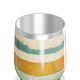Copo Térmico Slim - Listras Coloridas Aço Inox
