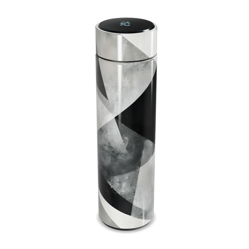 Garrafa Térmica Touch - Preto Branco Geométrico