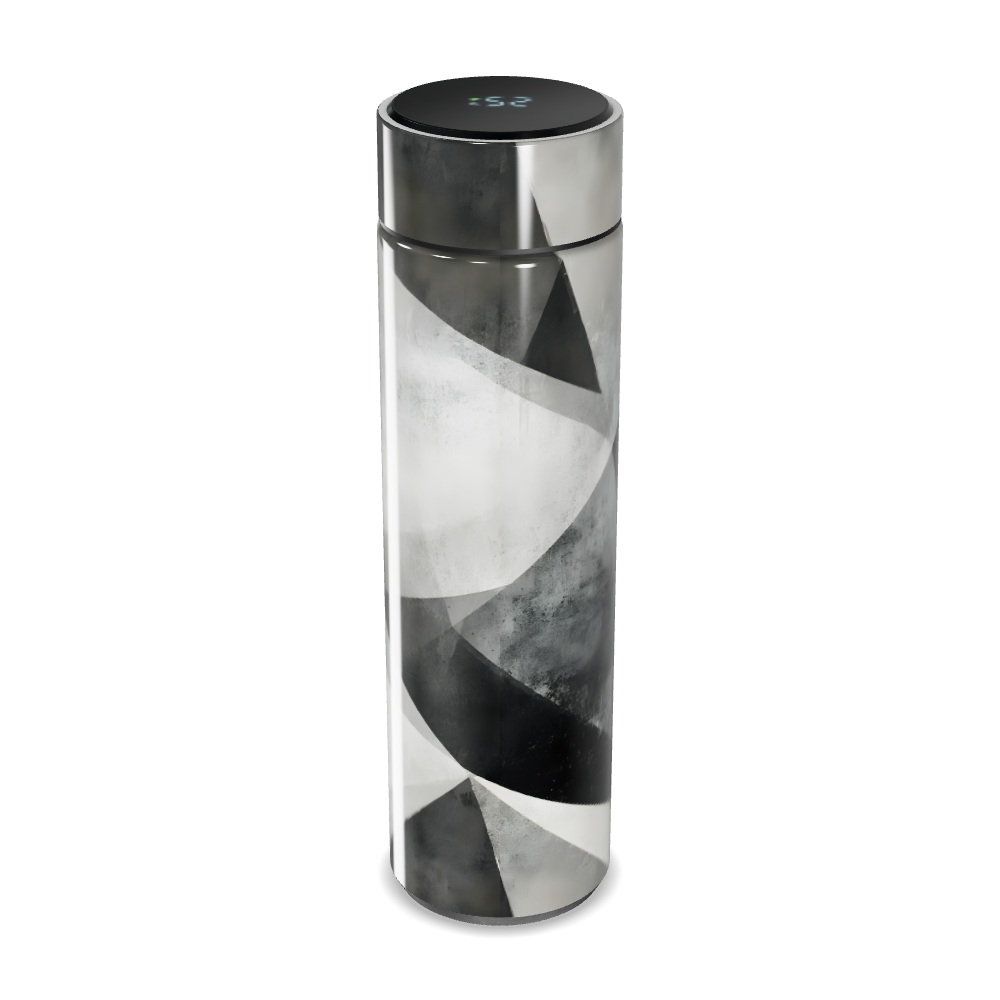 Garrafa Térmica Touch - Preto Branco Geométrico