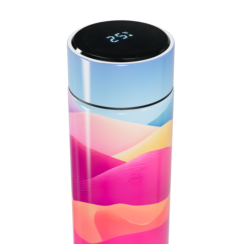 Garrafa Térmica Touch - Colorida Digital LED