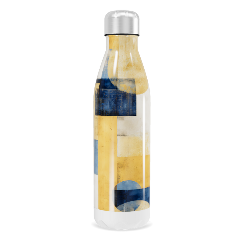 Garrafa Inox - Estampa Abstrata Colorida