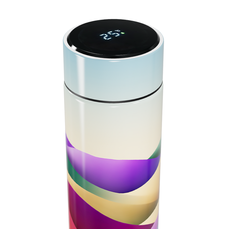 Garrafa Térmica Touch - Colorida com Display Digital