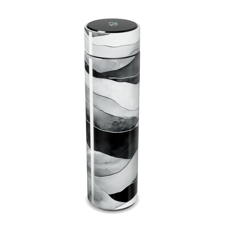 Garrafa Térmica Touch - Design Marmorizado Preto