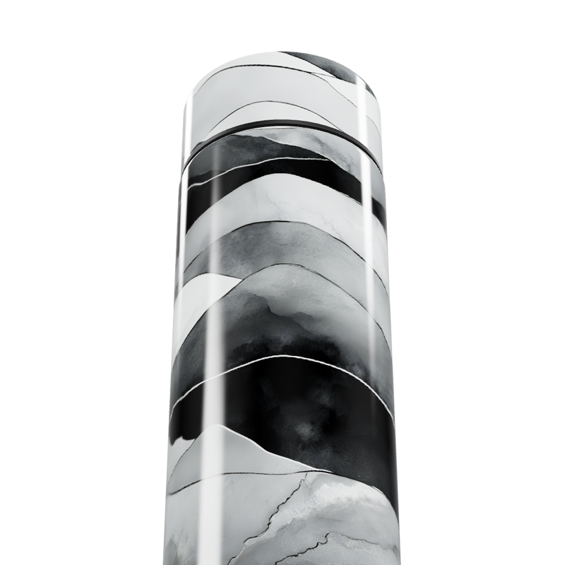 Garrafa Térmica Touch - Design Marmorizado Preto