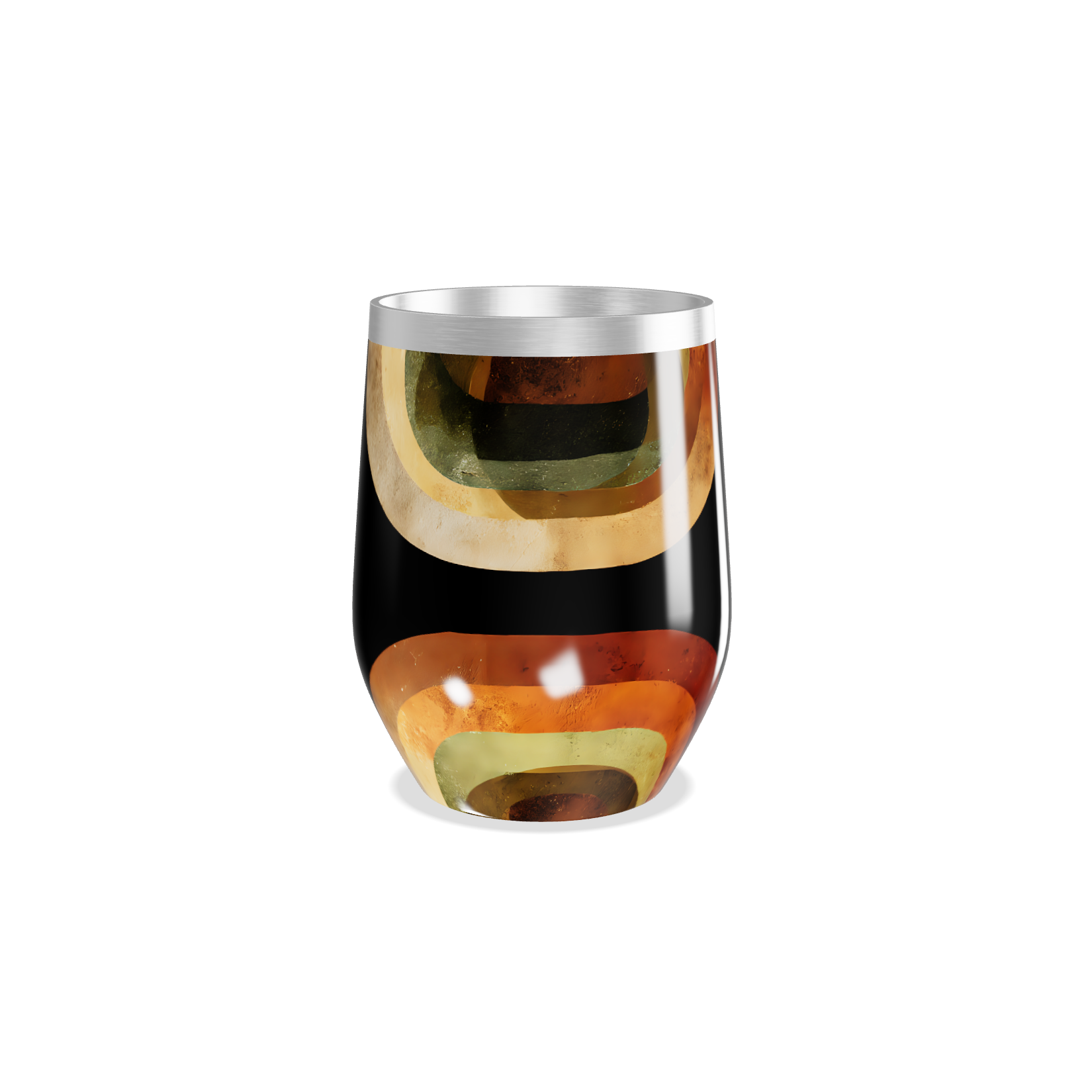 Copo Térmico Slim - Geométrico Colorido Inox