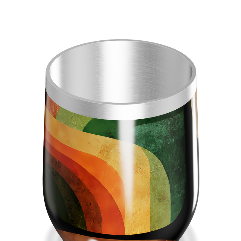 Copo Térmico Slim - Geométrico Colorido Inox