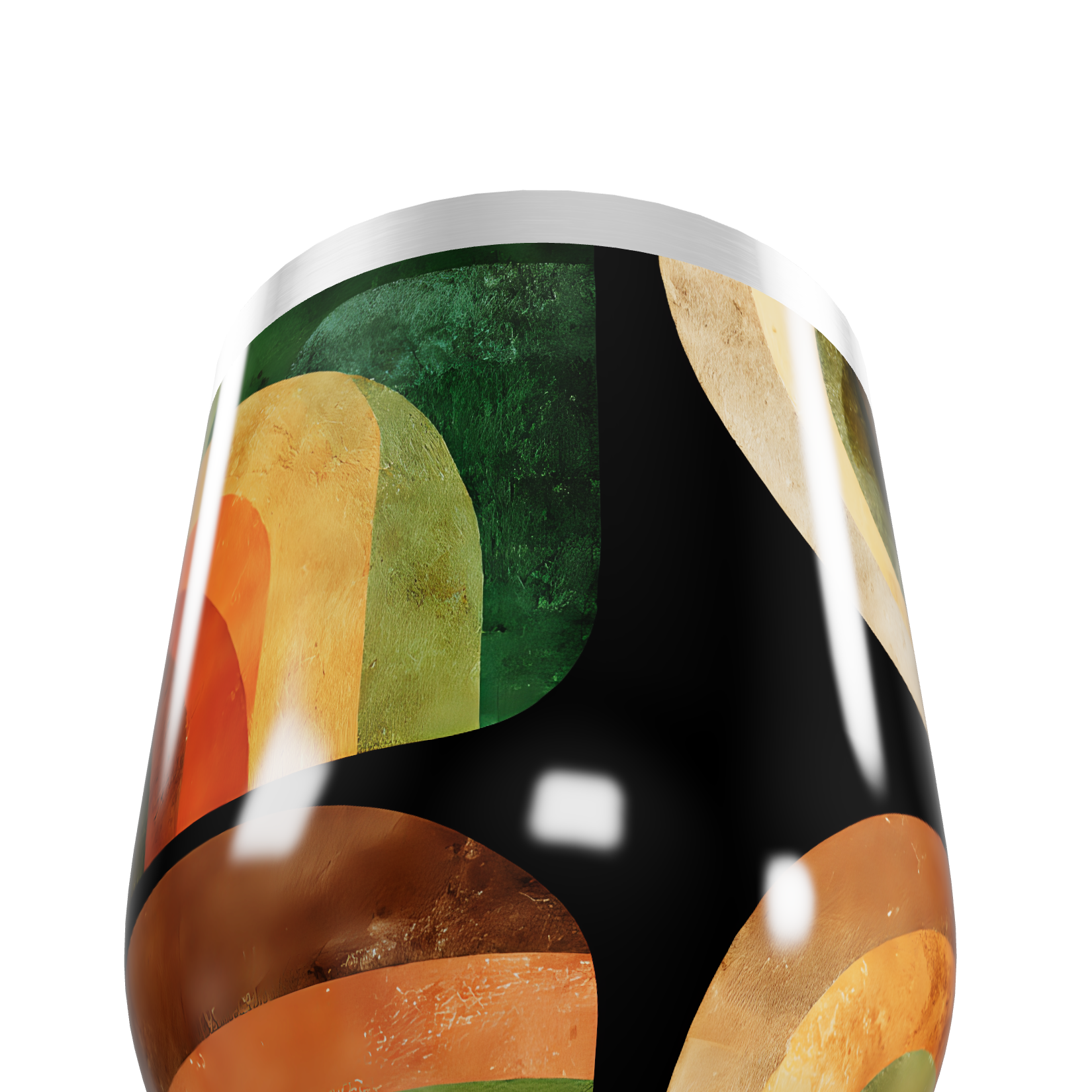 Copo Térmico Slim - Geométrico Colorido Inox