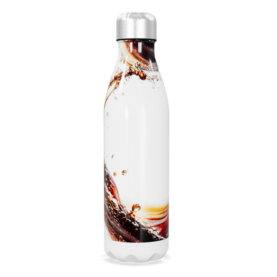 Garrafa Inox Estampa Líquida Branca