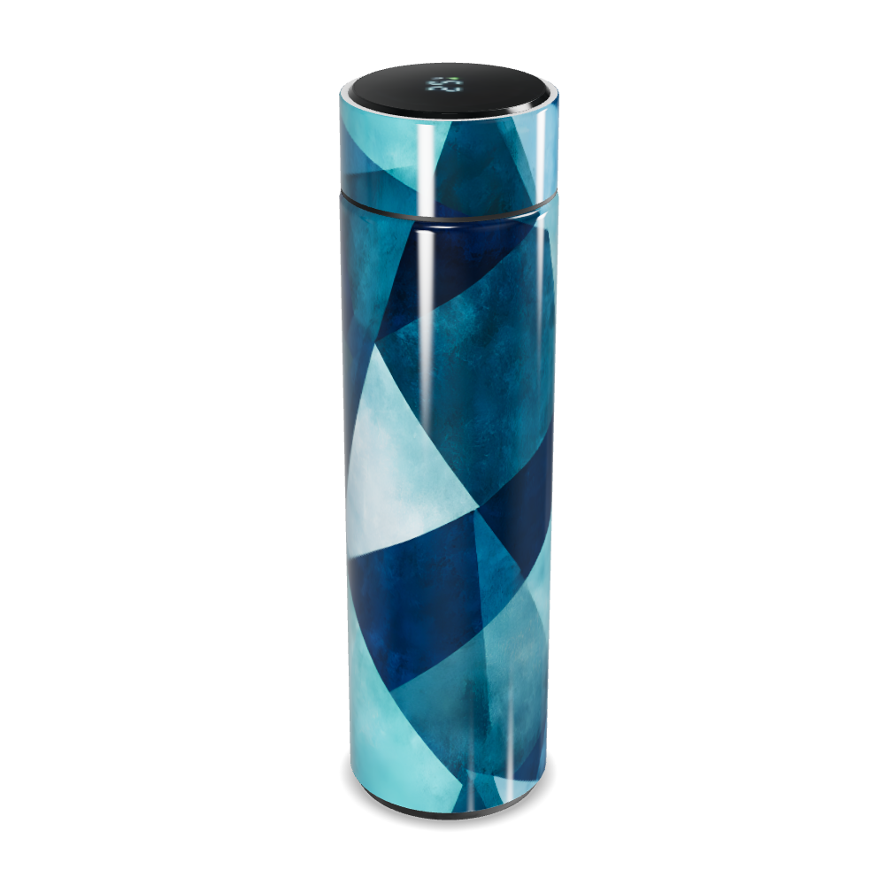 Garrafa Térmica Touch - Azul Geométrica