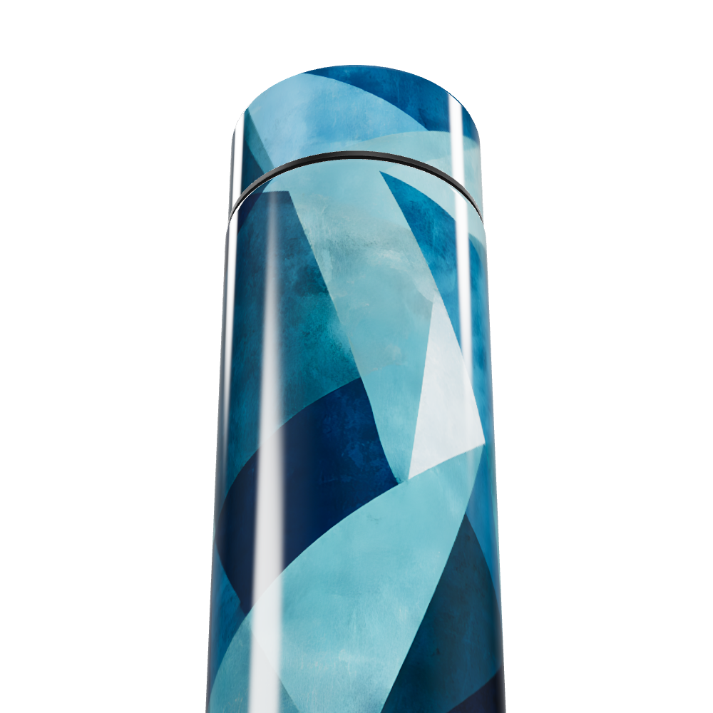 Garrafa Térmica Touch - Azul Geométrica