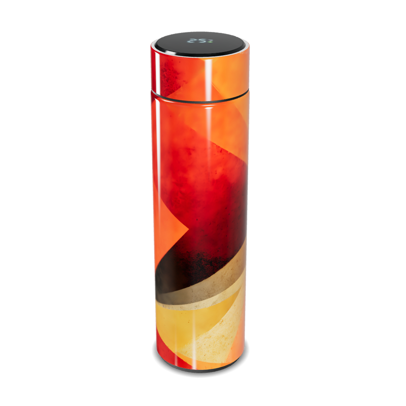 Garrafa Térmica Touch - Estampa Abstrata Colorida