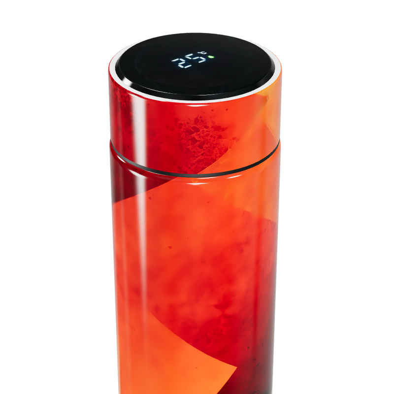 Garrafa Térmica Touch - Estampa Abstrata Colorida