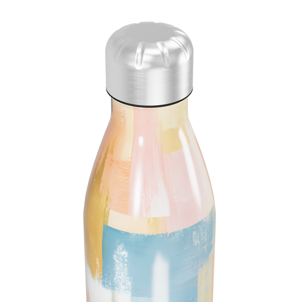 Garrafa Inox - Estampa Pastel Abstrata