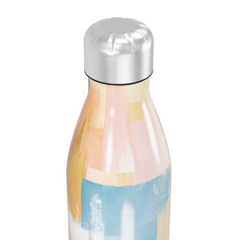 Garrafa Inox - Estampa Pastel Abstrata