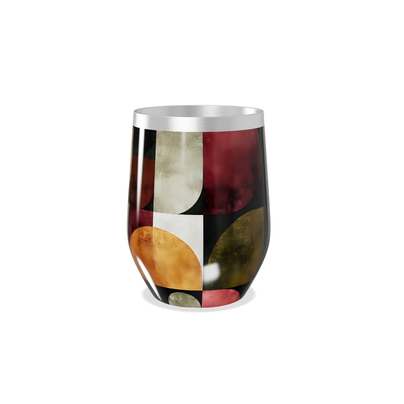 Copo Térmico Slim - Estampa Geométrica Colorida