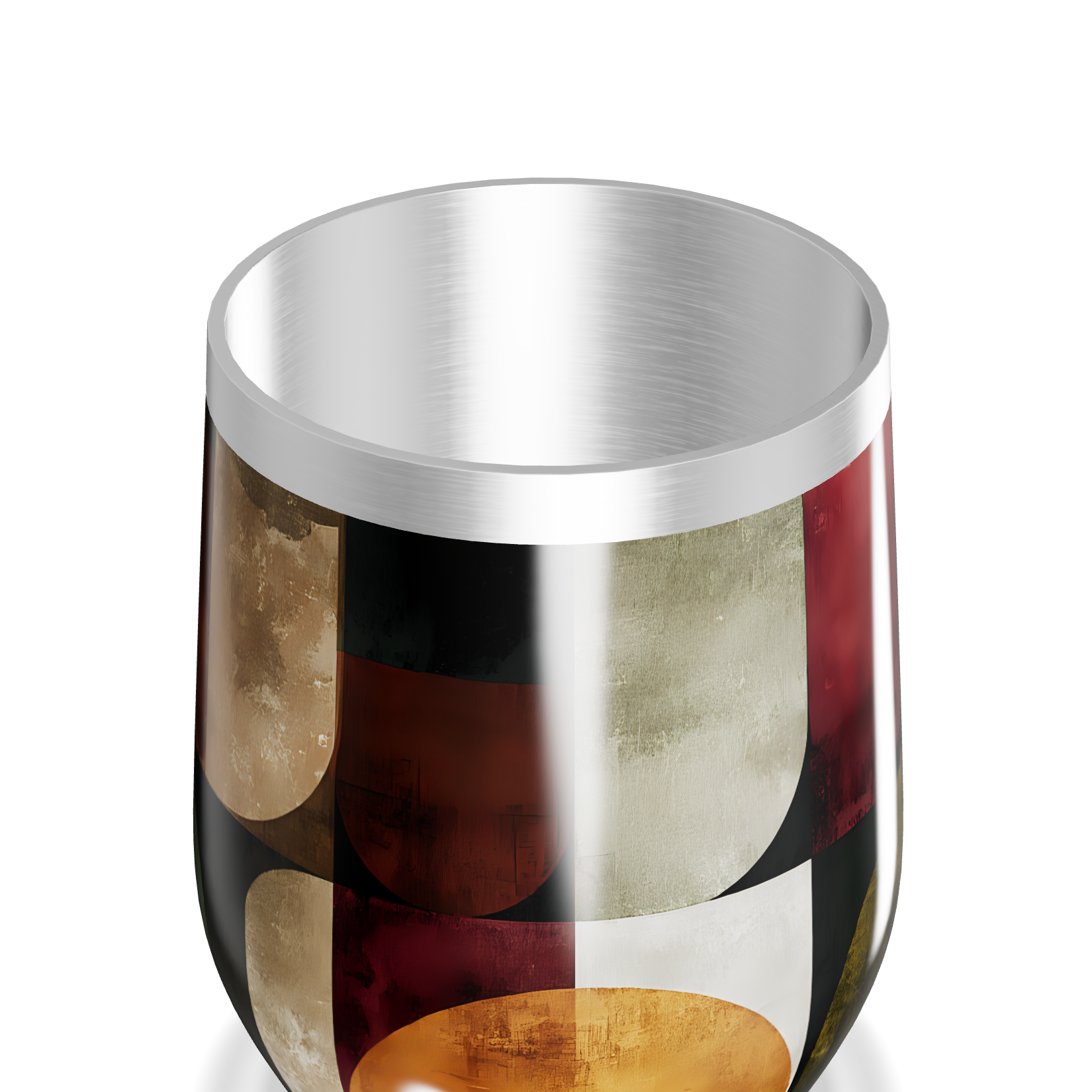 Copo Térmico Slim - Estampa Geométrica Colorida