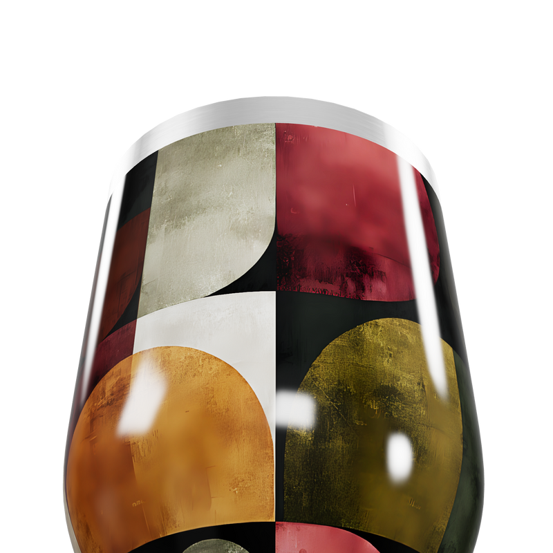 Copo Térmico Slim - Estampa Geométrica Colorida