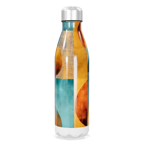 Garrafa Inox - Estampa Abstrata Colorida