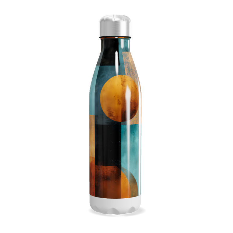 Garrafa Inox - Estampa Abstrata Colorida