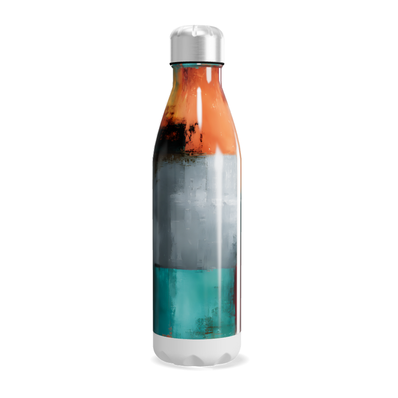 Garrafa Inox - Colorida Estampa Abstrata