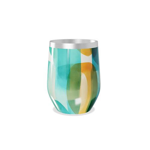 Copo Térmico Slim - Abstrato Colorido Aço Inox