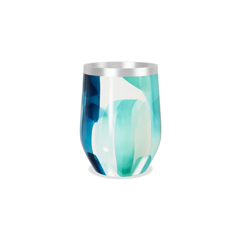 Copo Térmico Slim - Abstrato Colorido Aço Inox