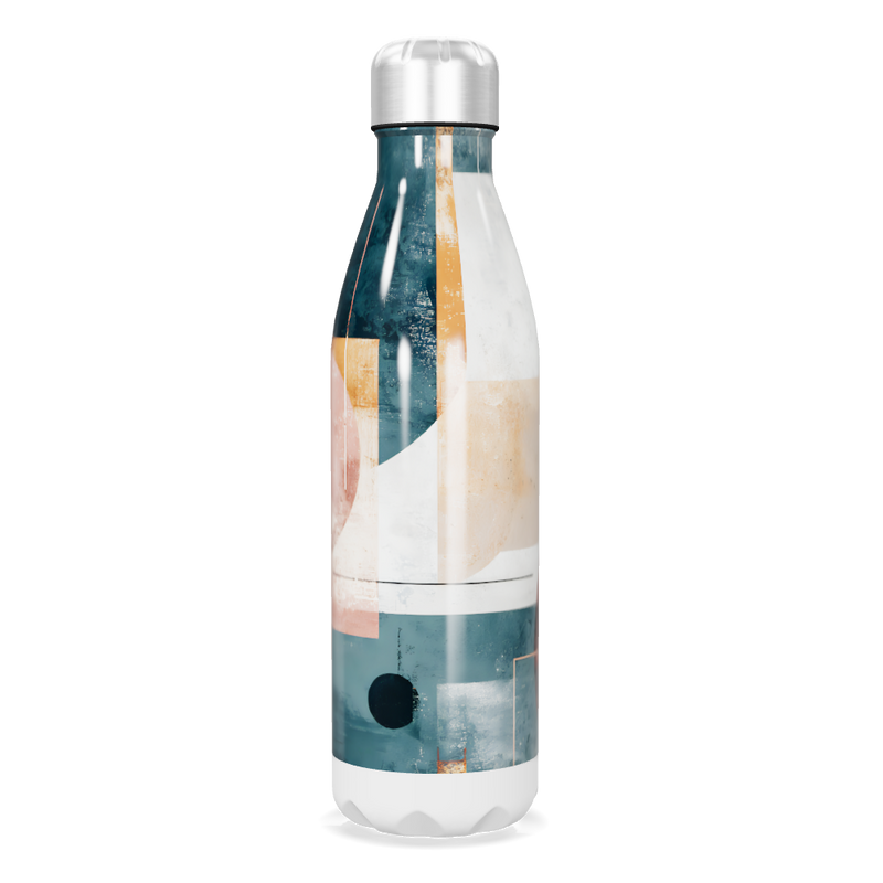 Garrafa Inox - Estampa Abstrata Colorida