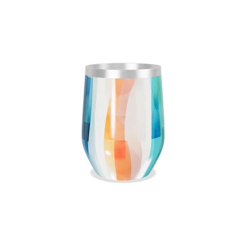 Copo Térmico Slim - Azul Marmorizado Inox