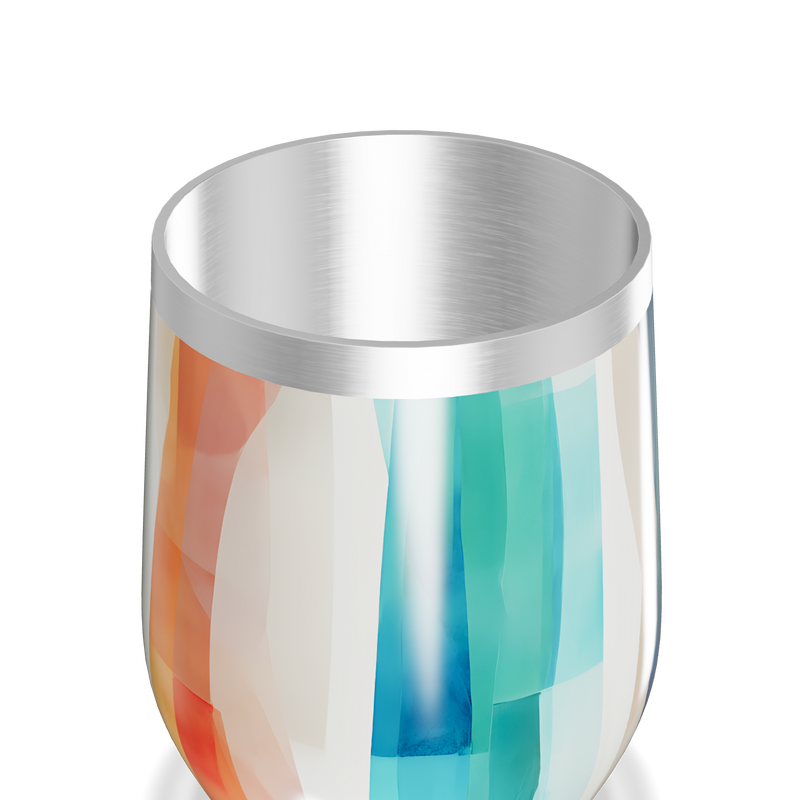 Copo Térmico Slim - Azul Marmorizado Inox