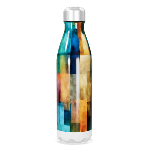 Garrafa Inox - Estampa Colorida Geométrica
