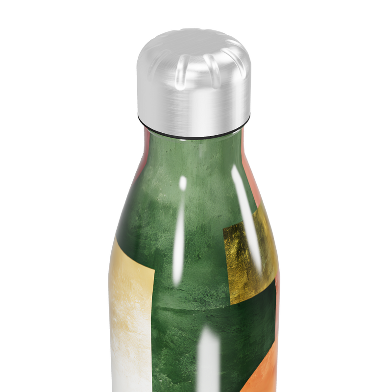 Garrafa Inox - Design Abstrato Colorido