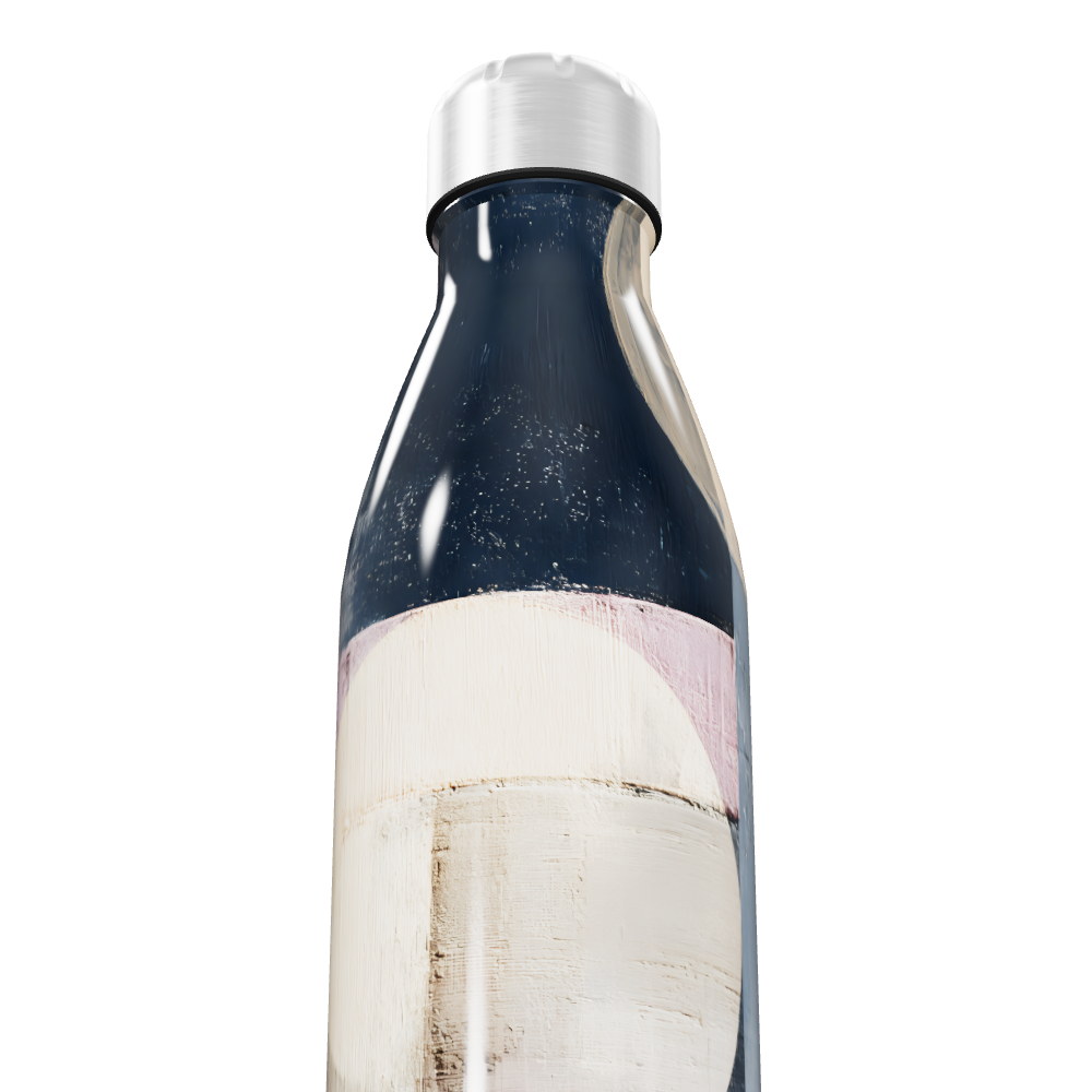 Garrafa Inox Azul - Estampa Geométrica 500ml